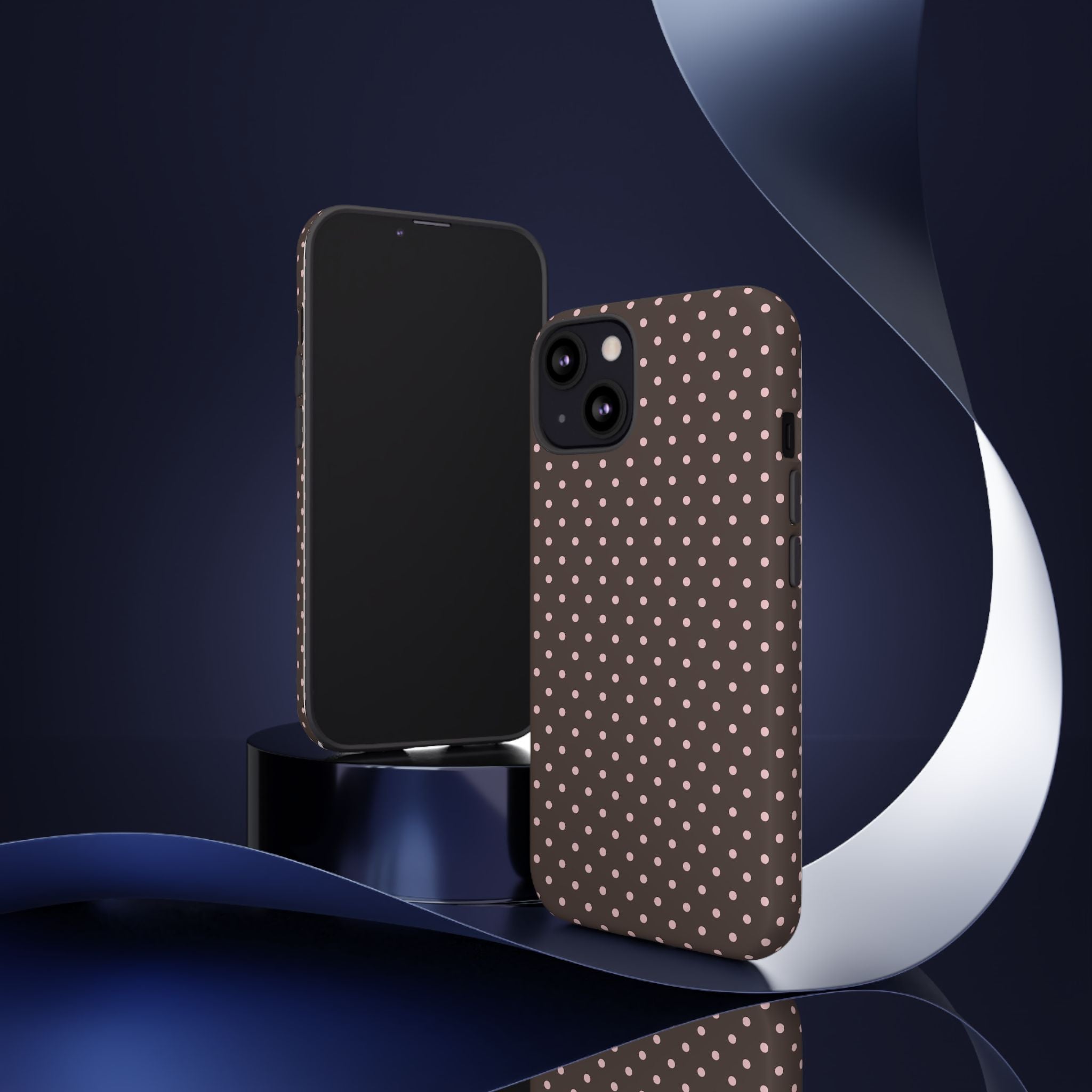 Brown Polka Phone Case