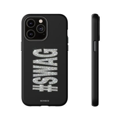 “#SWAG” Black Bling Tough Case