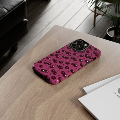 Burgundy Cherries Tough Case