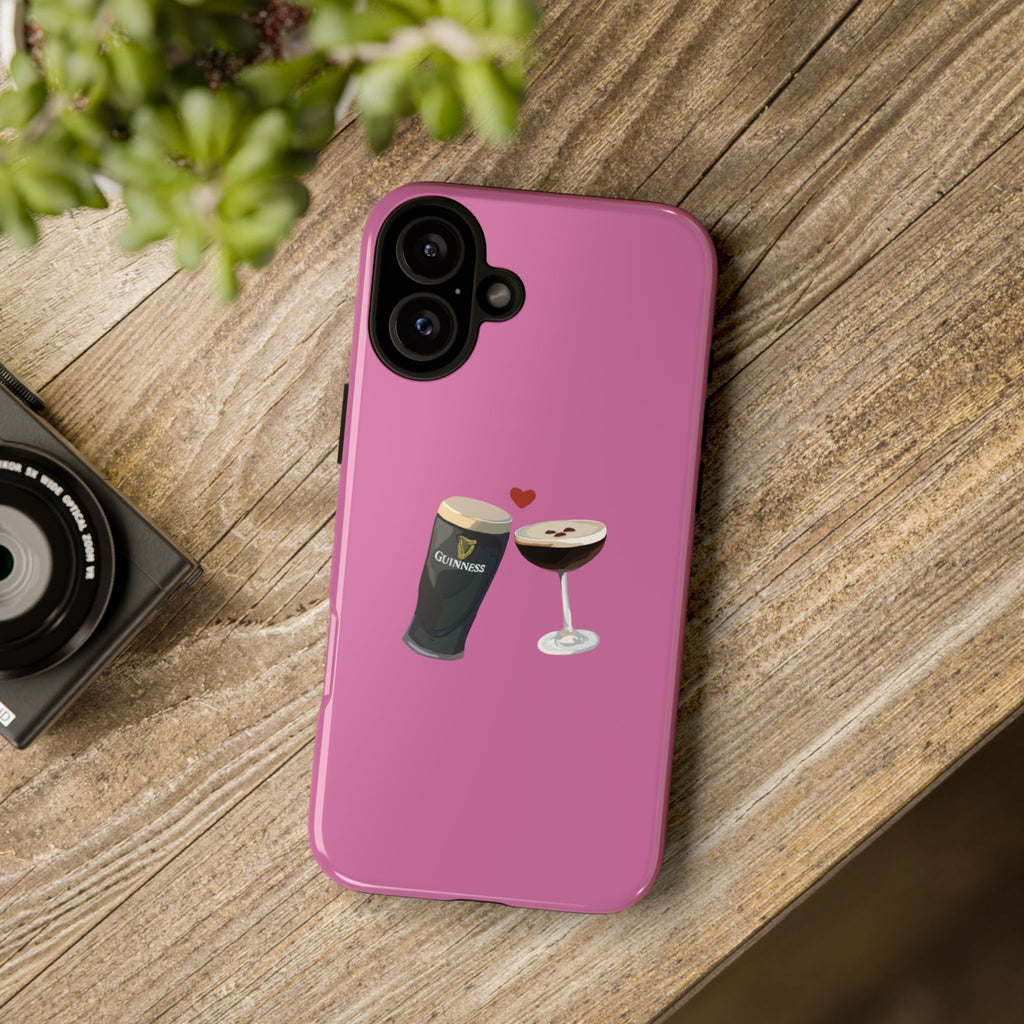 Pint & Wine Glass (Pink) Tough Case