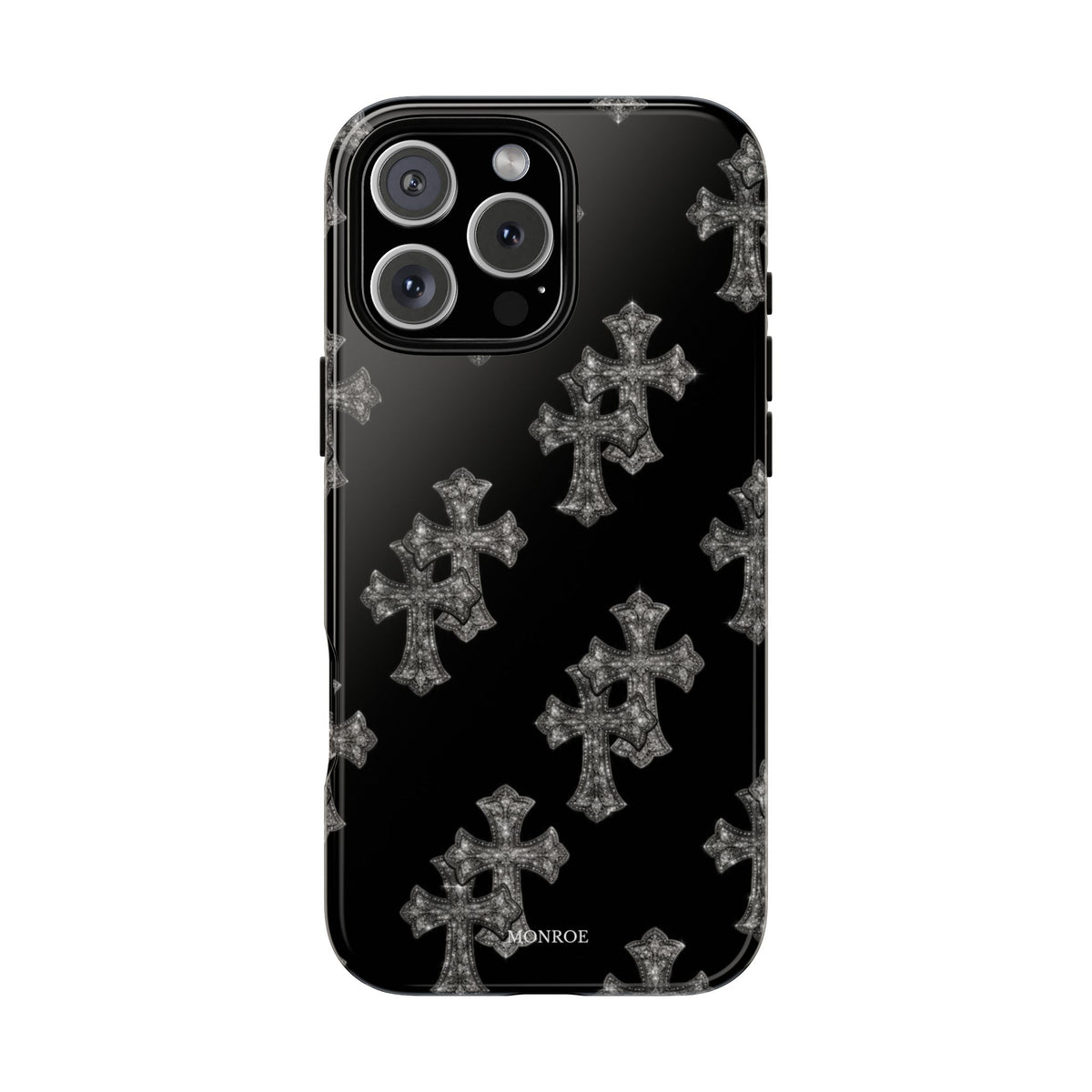 Black Crystal Cross Tough Case