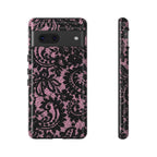 Pink Lace Pattern Tough Phone Case