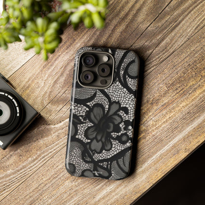 Black Floral Vintage Case