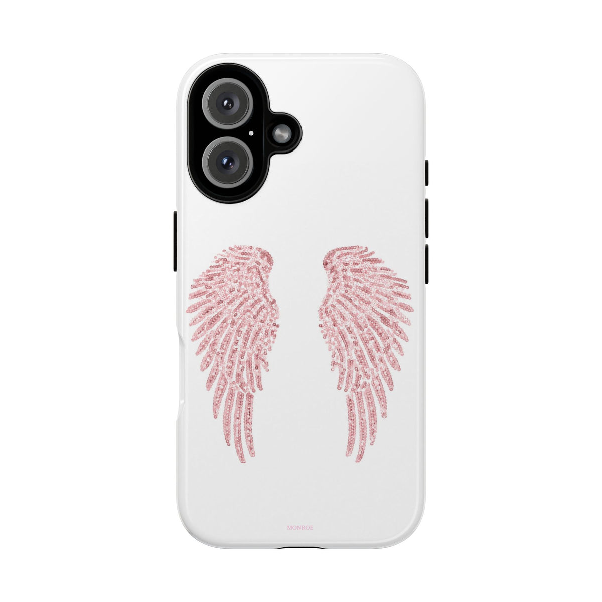 White & Pink Wings Tough Case