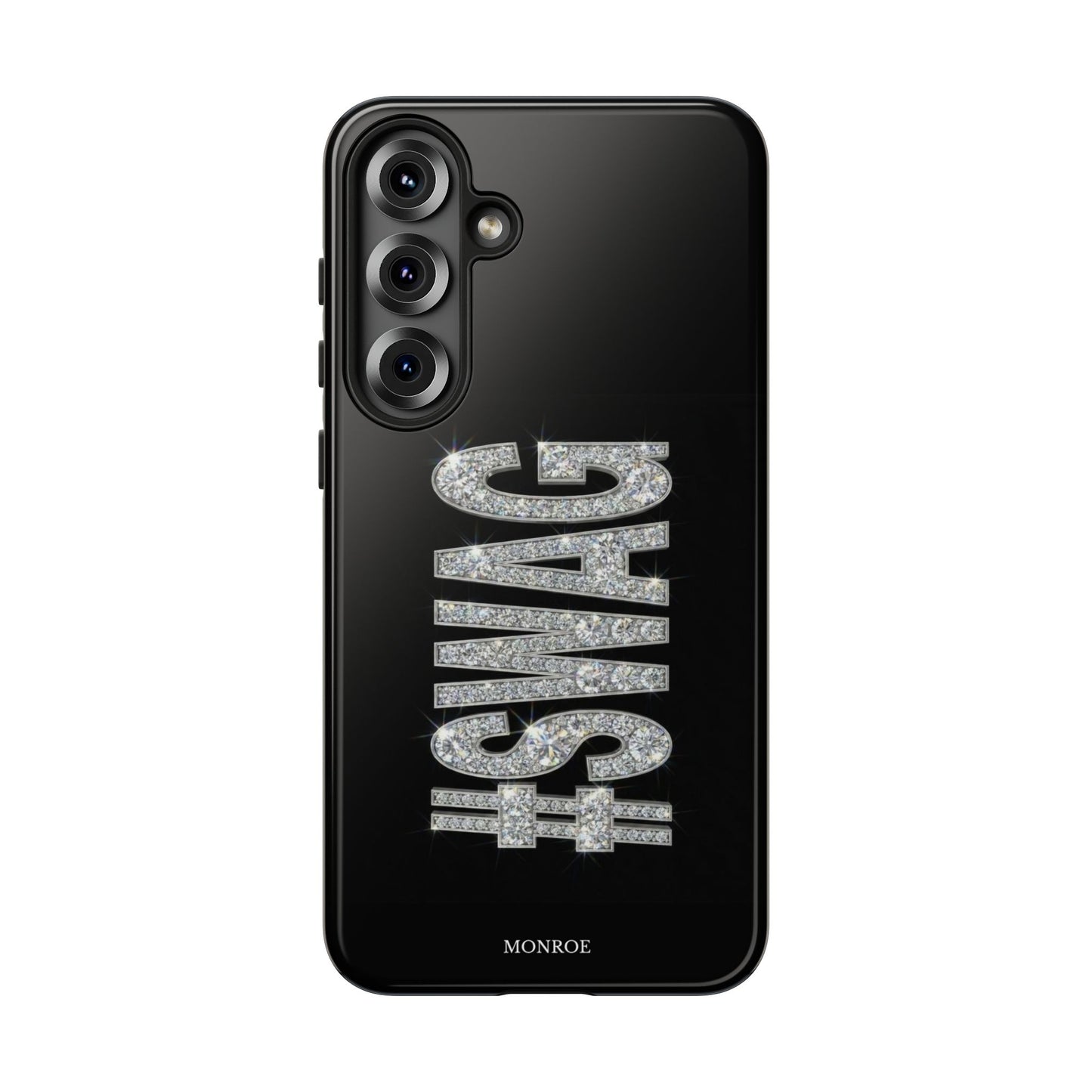 “#SWAG” Black Bling Tough Case