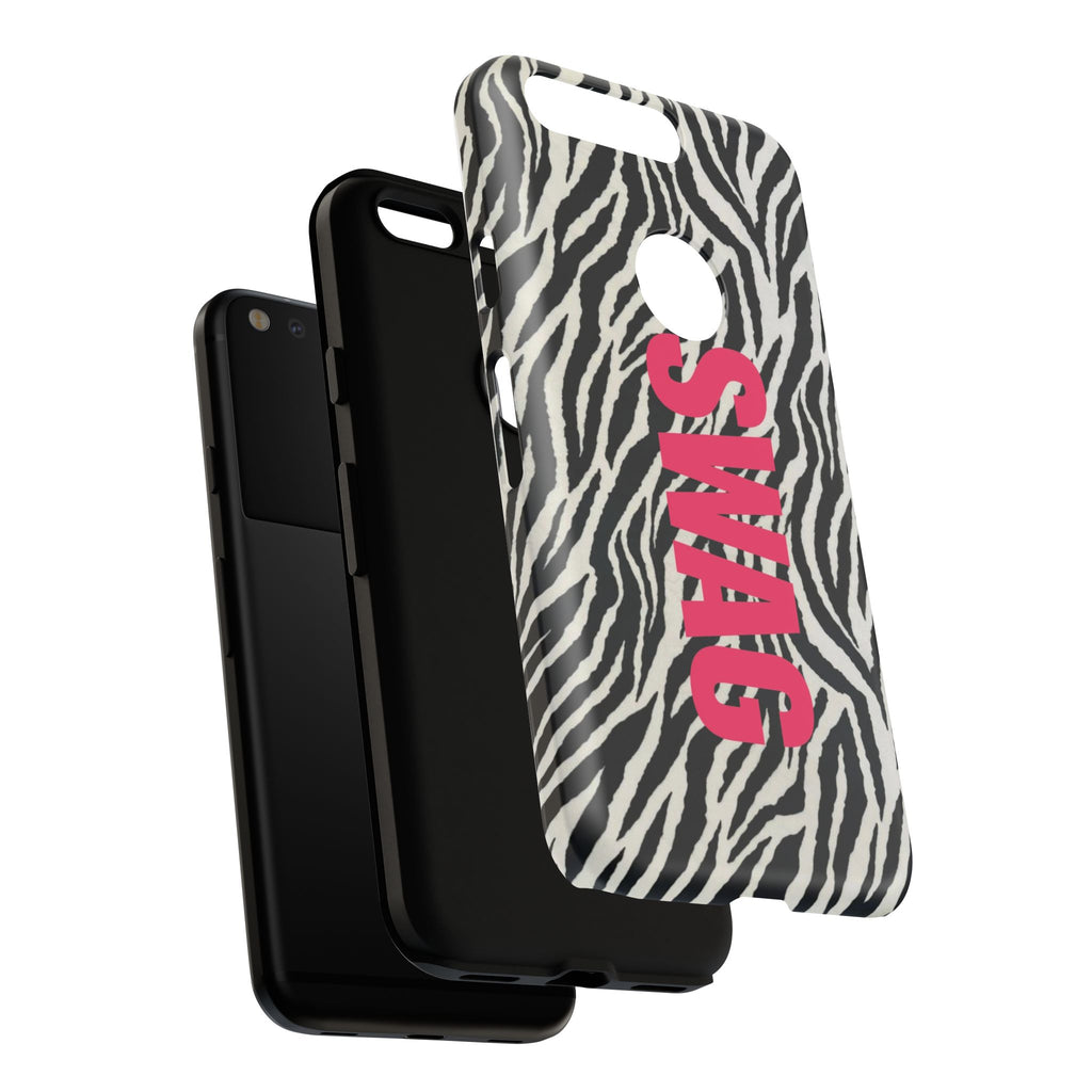 'SWAG' Zebra Print Tough Case