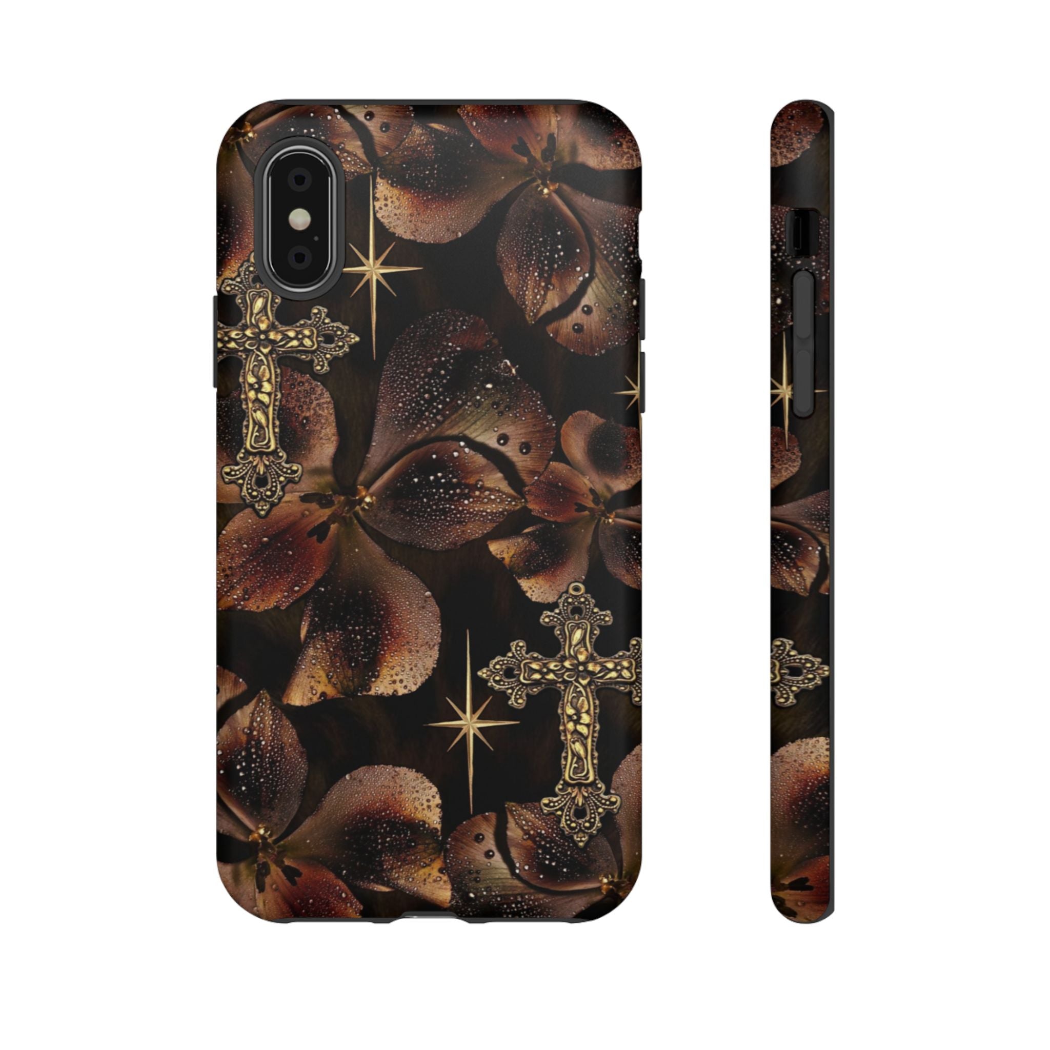 Floral Cross Pattern Tough Case
