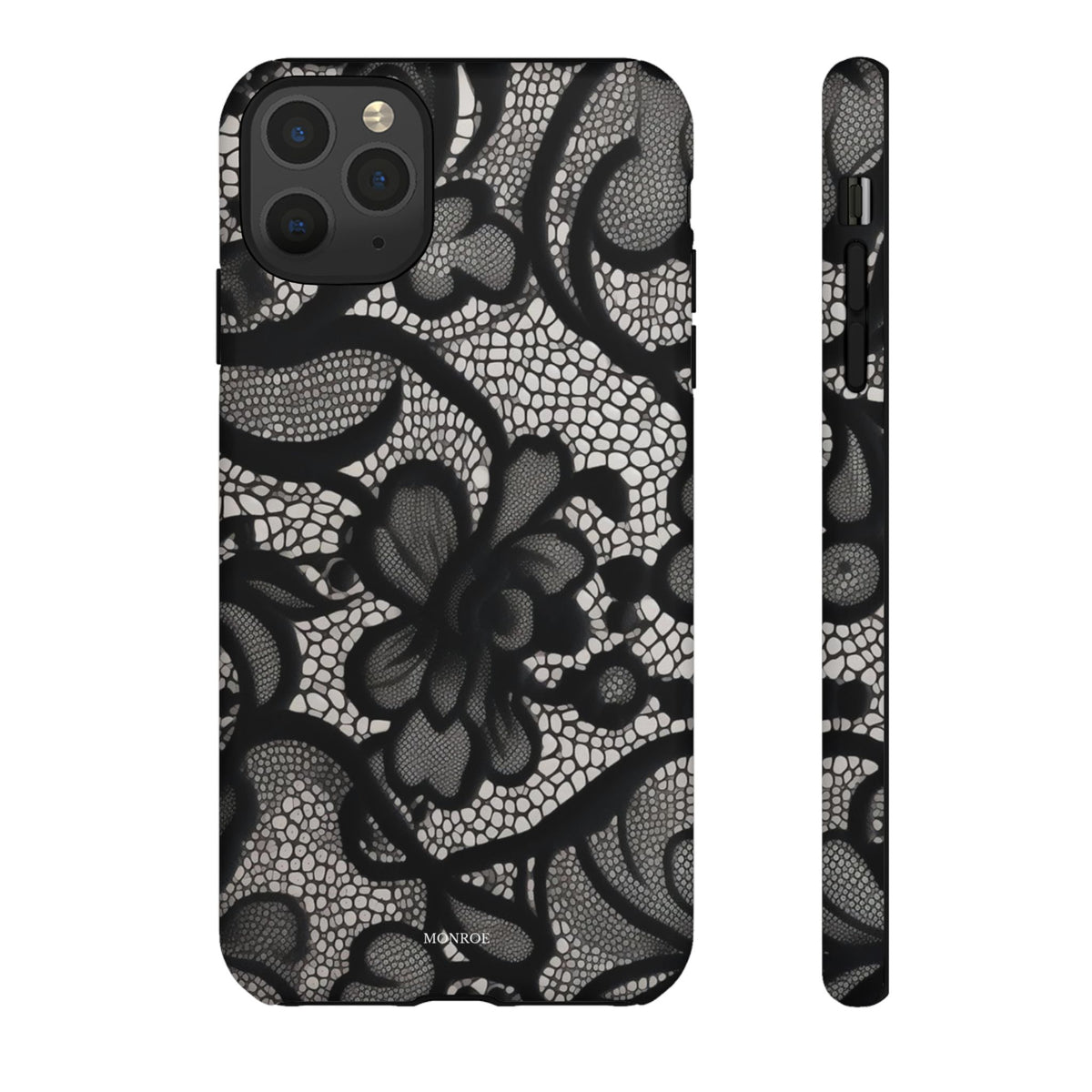 Black Floral Vintage Case