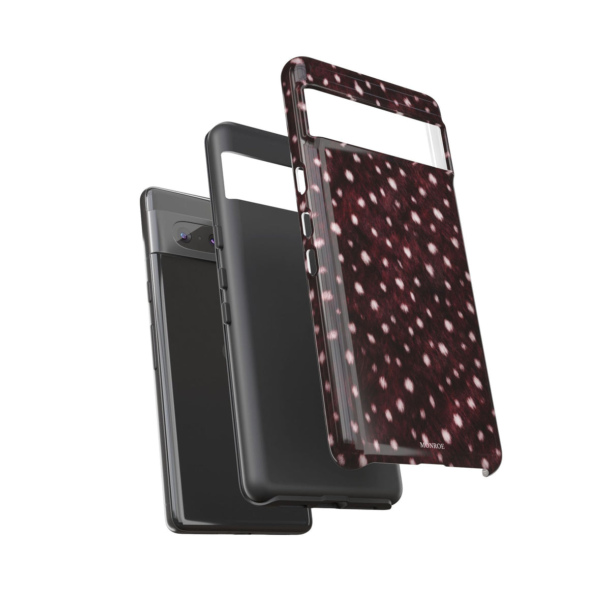 Burgundy Spotted Fur Tough Case
