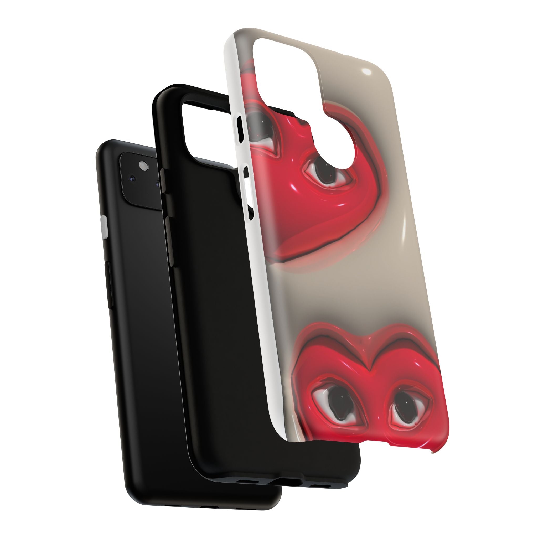 3D Hearts Phone Case