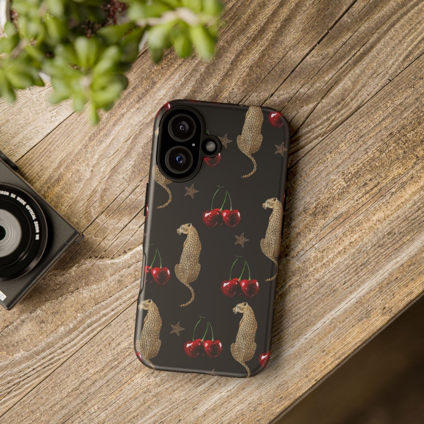 Leopard & Cherry Tough Case