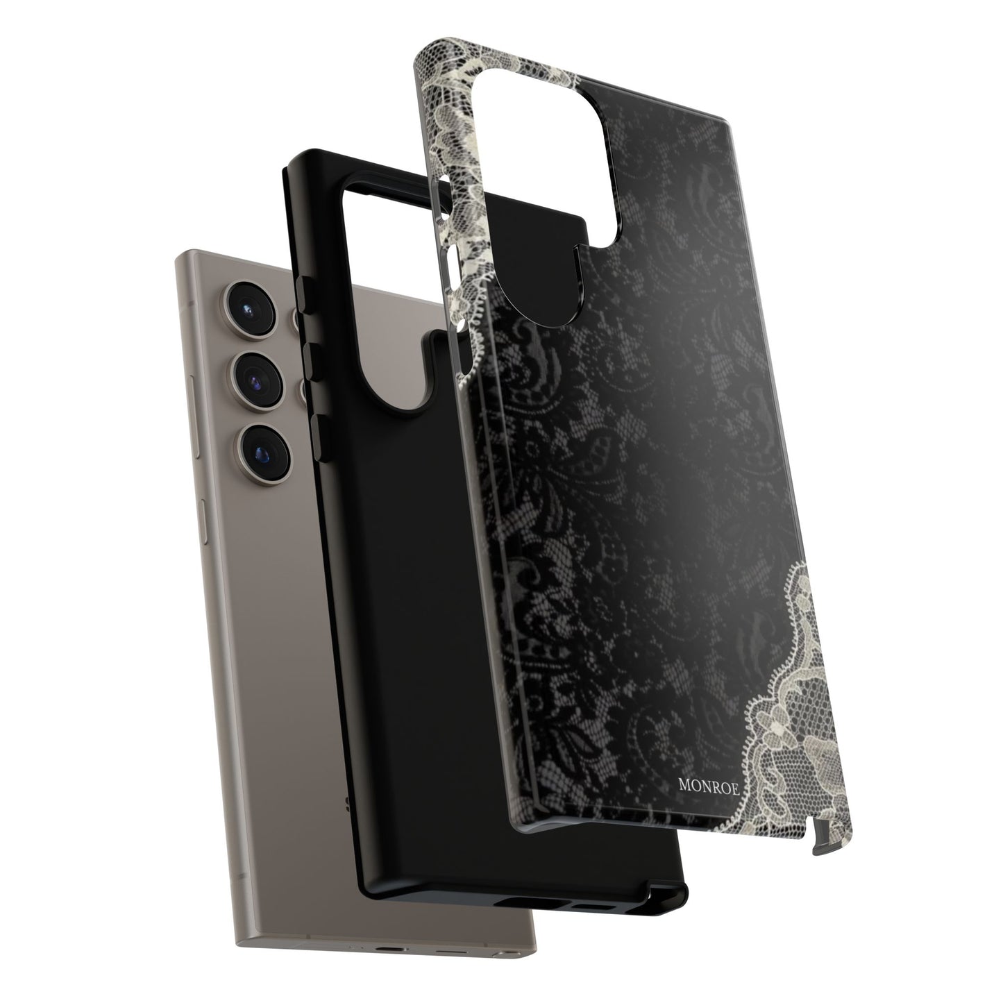Black & White Edged Tough Case