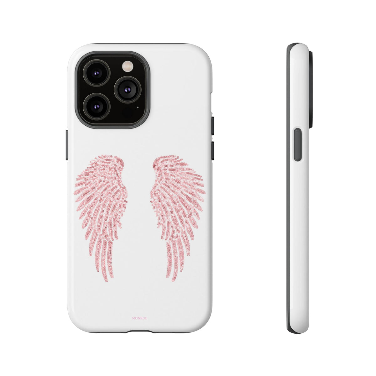 White & Pink Wings Tough Case