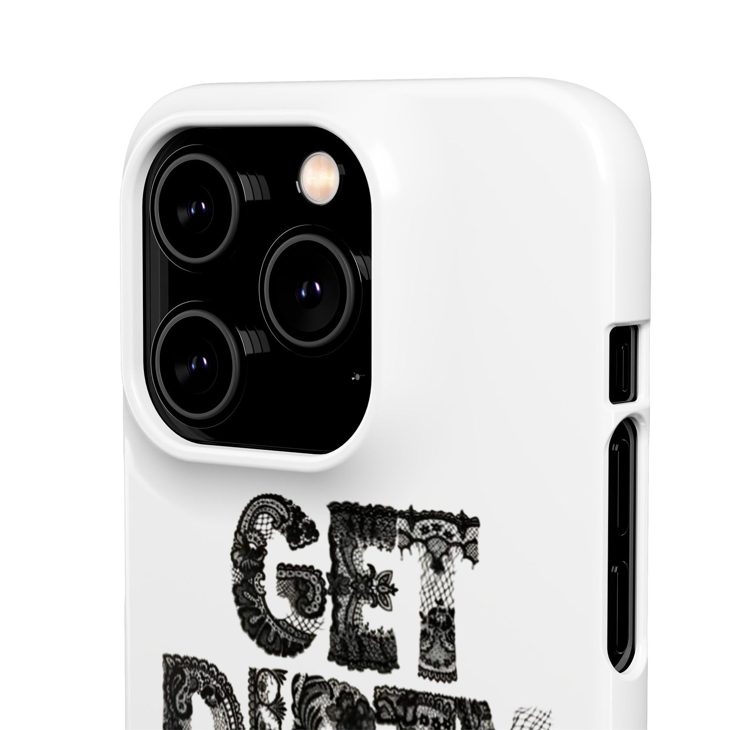 Get Dirty in Paris White Snap Case