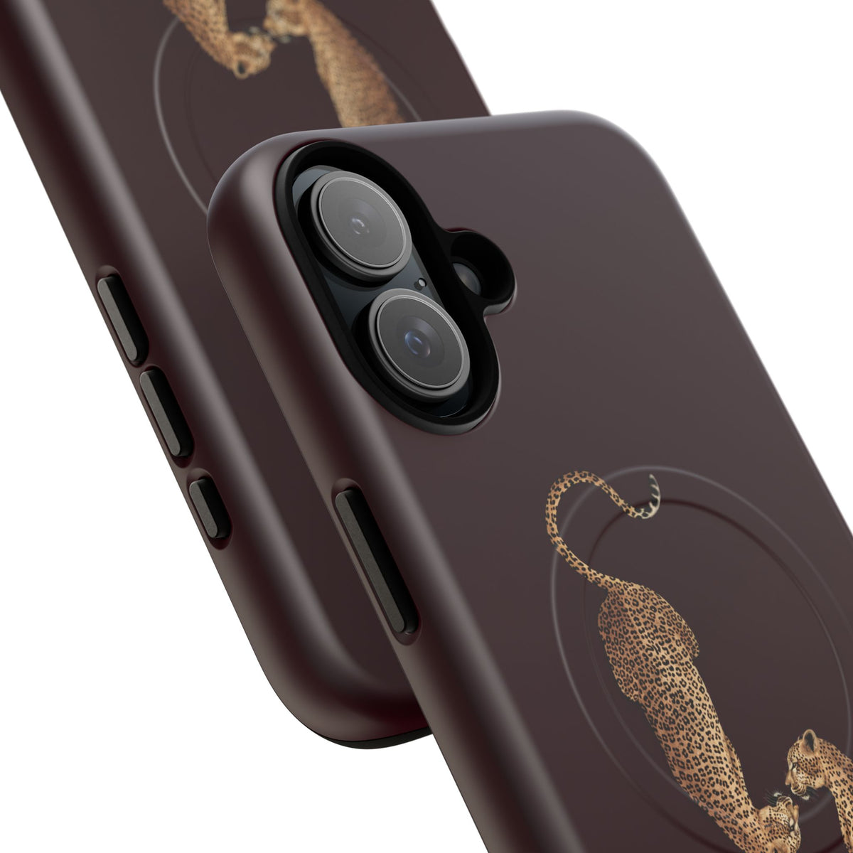 Burgundy Leopard Duo MagSafe Case