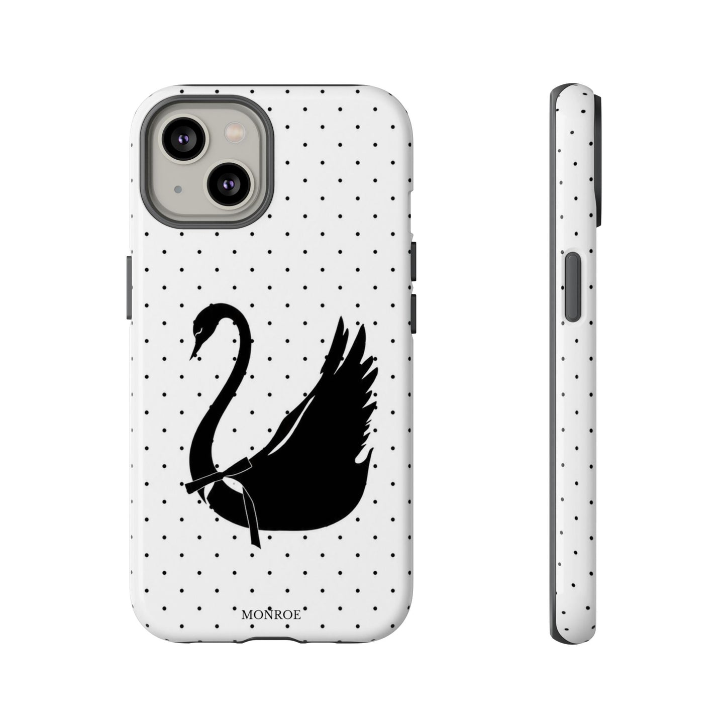 White Swan Polka Dot Tough Case