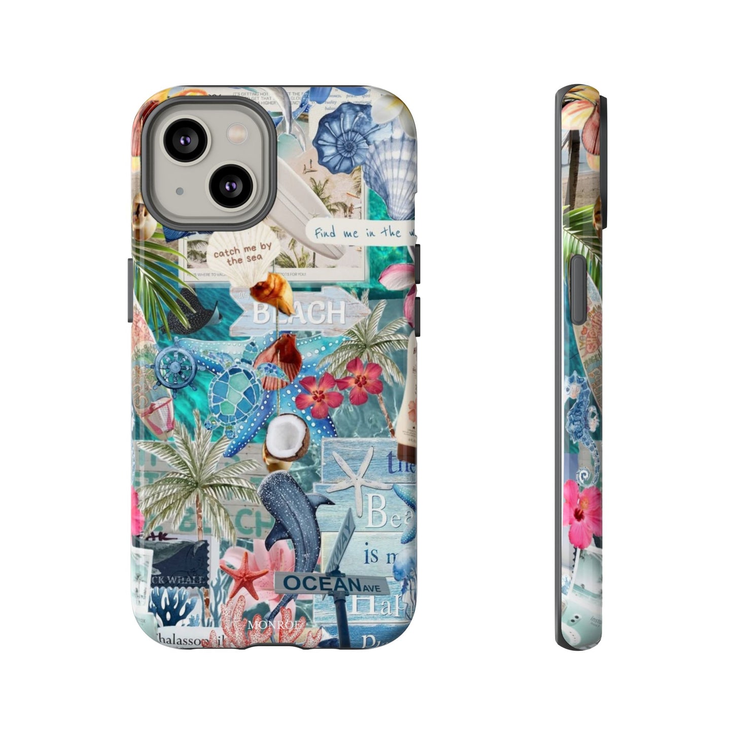 Tropical Beach Collage Tough Case