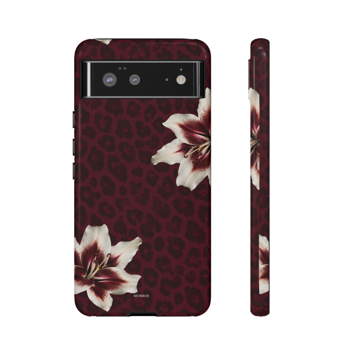Burgundy Lily Leopard Tough Case