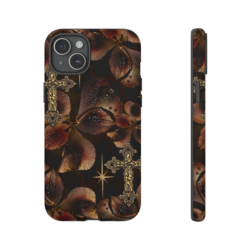 Floral Cross Pattern Tough Case