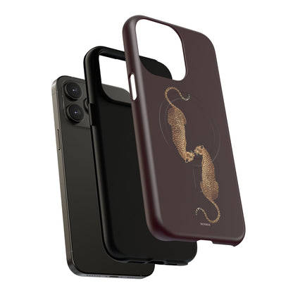 Burgundy Leopard Duo MagSafe Case