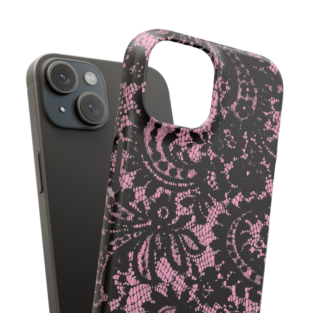 Pink Lace Pattern Case