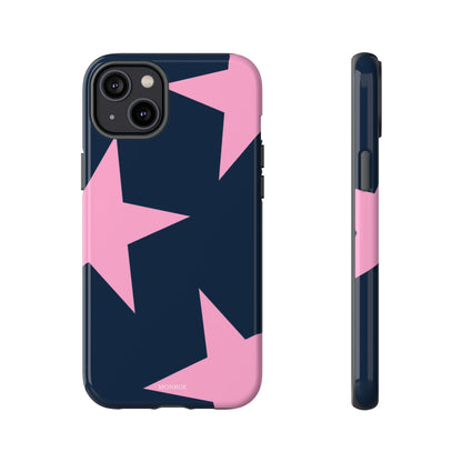 Navy & Pink Star Tough Cover