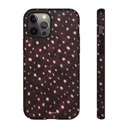 Burgundy Spotted Fur Tough Case