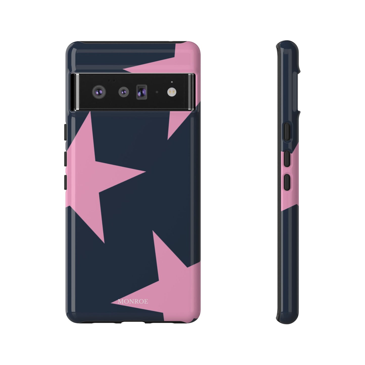 Navy & Pink Star Tough Cover