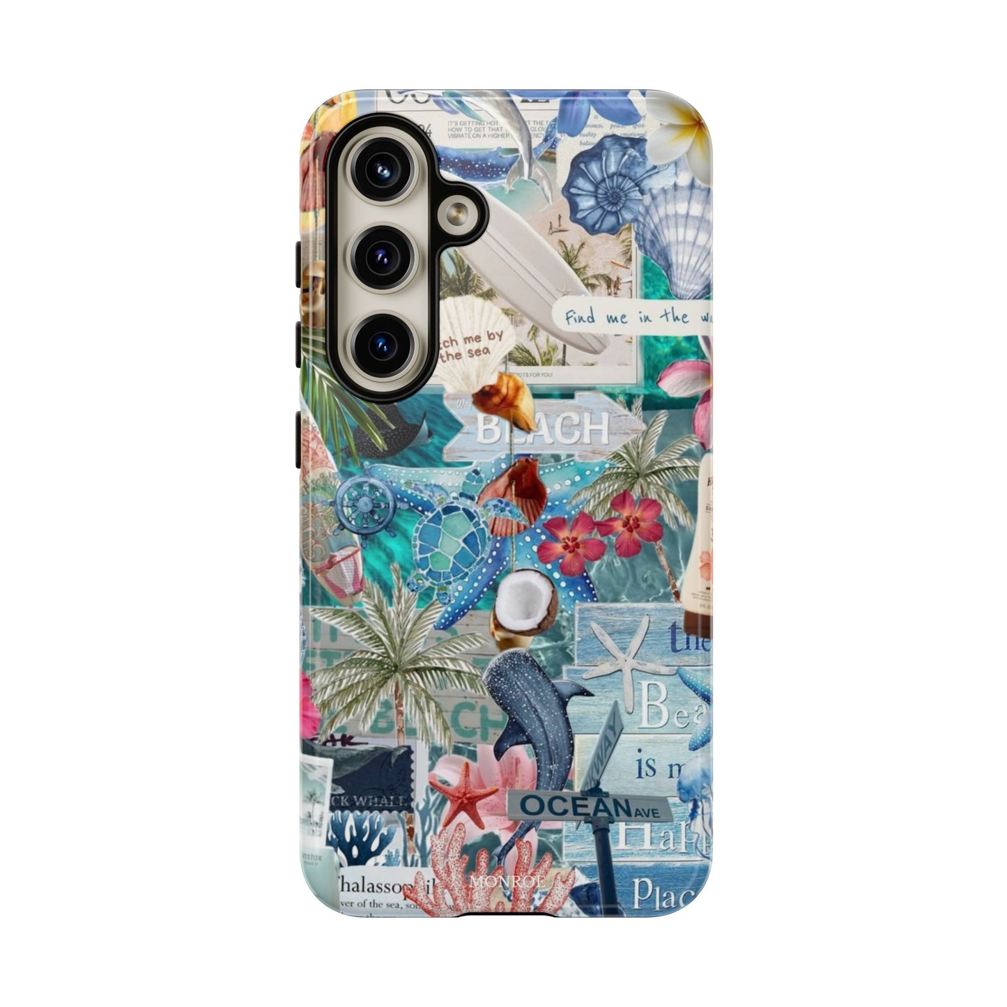 Tropical Beach Collage Tough Case