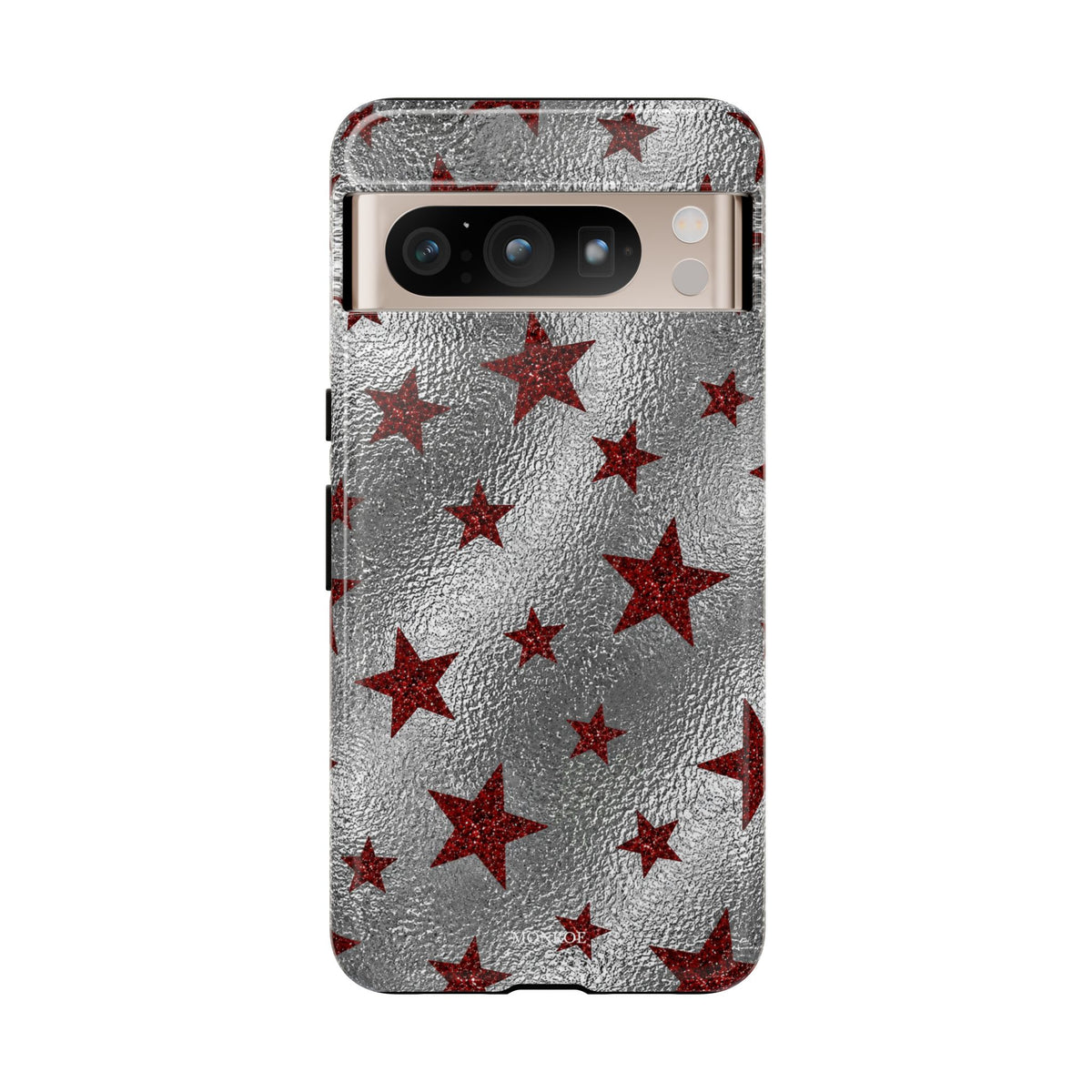 Silver Red Starry Tough Case
