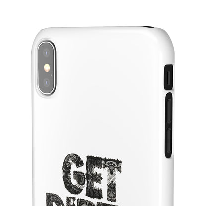 Get Dirty in Paris White Snap Case