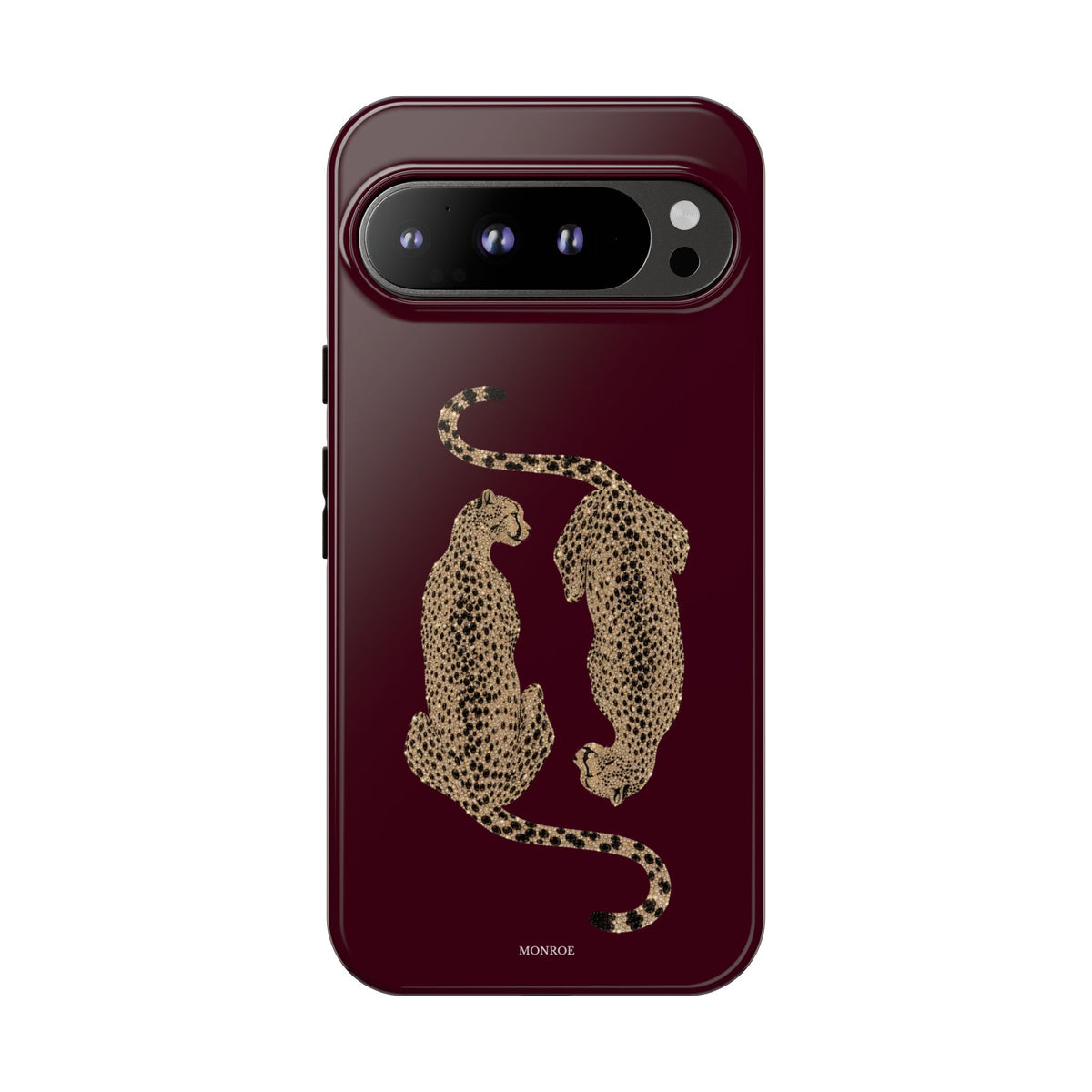 Burgundy Cheetah Tough Case