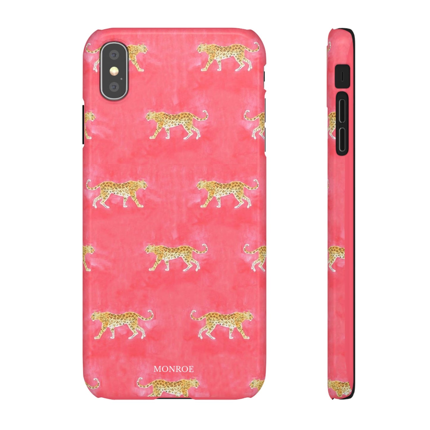 Pink Watercolor Leopard Case