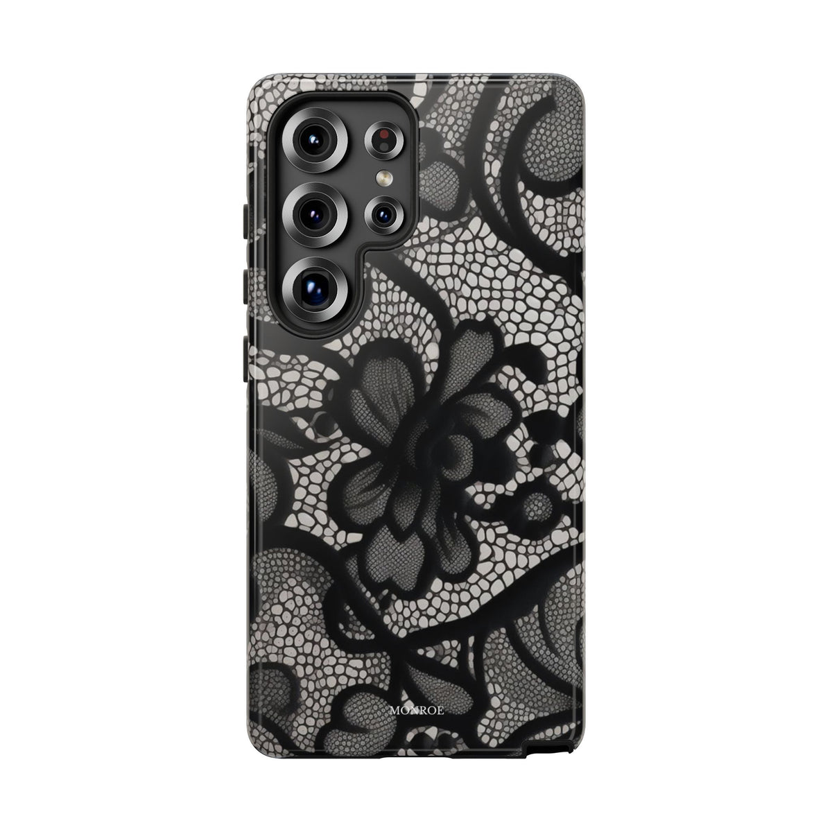 Black Vintage Lace Tough Case