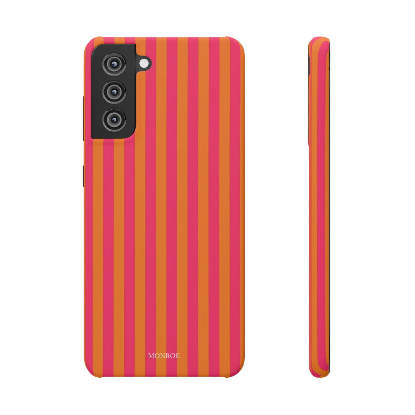 Striped Orange & Pink Case
