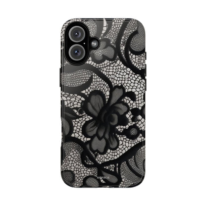 Black Floral Vintage Case