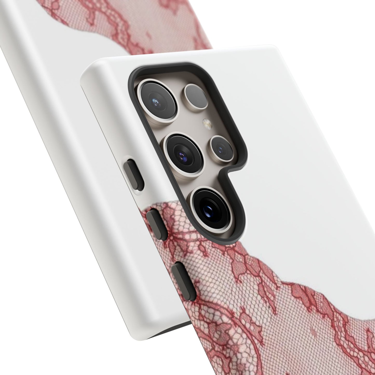 Red Lace Edge Tough Phone Case