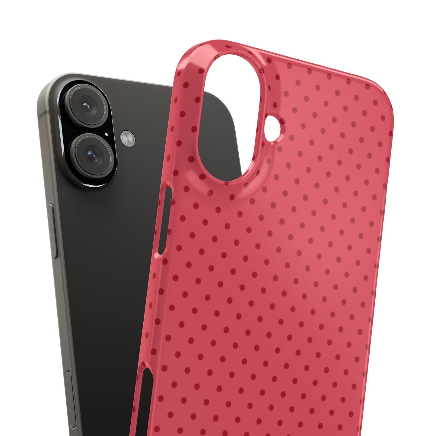Coral Polka Dot Snap Phone Case