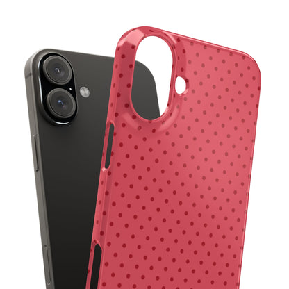 Coral Polka Dot Snap Phone Case