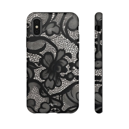 Black Vintage Lace Tough Case