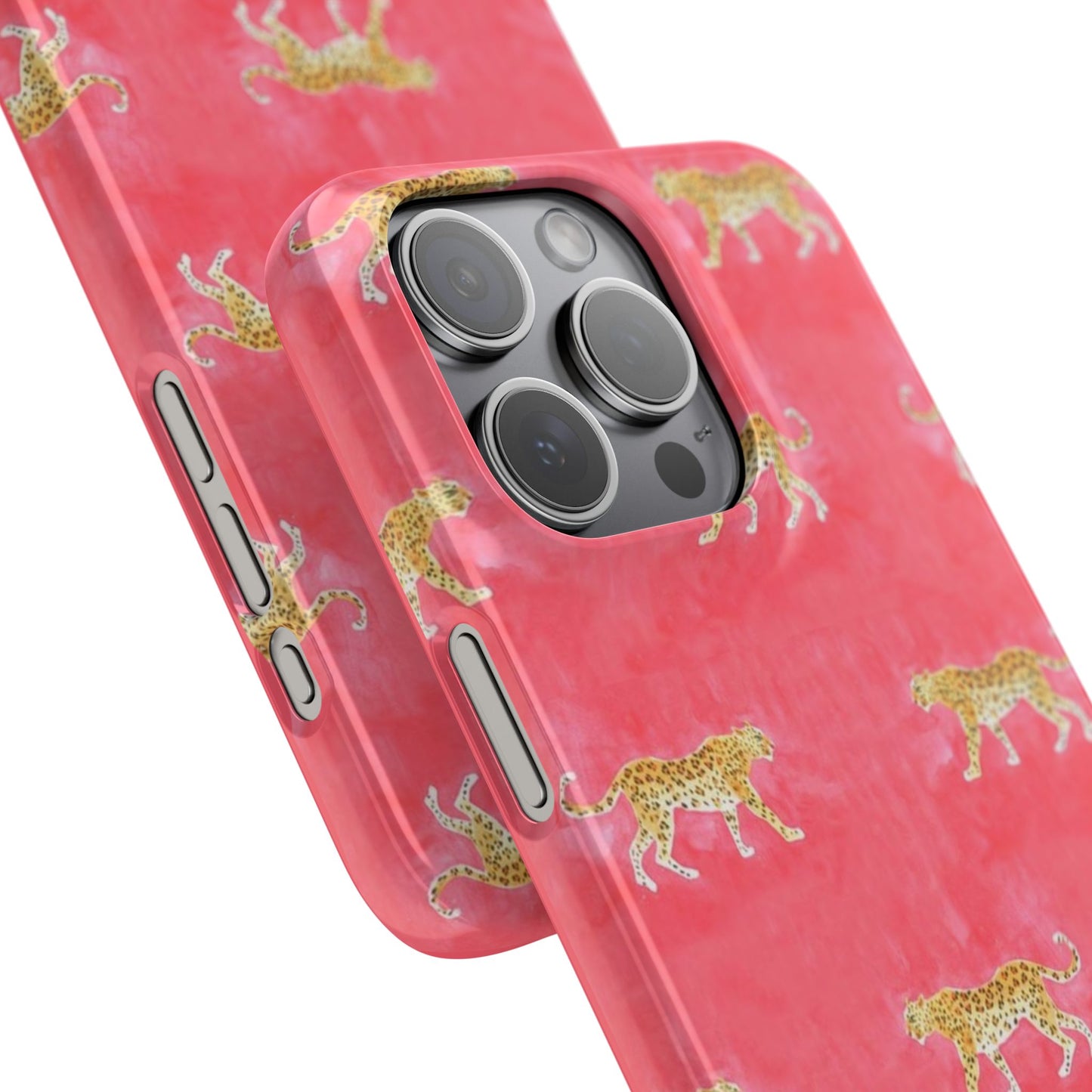 Pink Watercolor Leopard Case