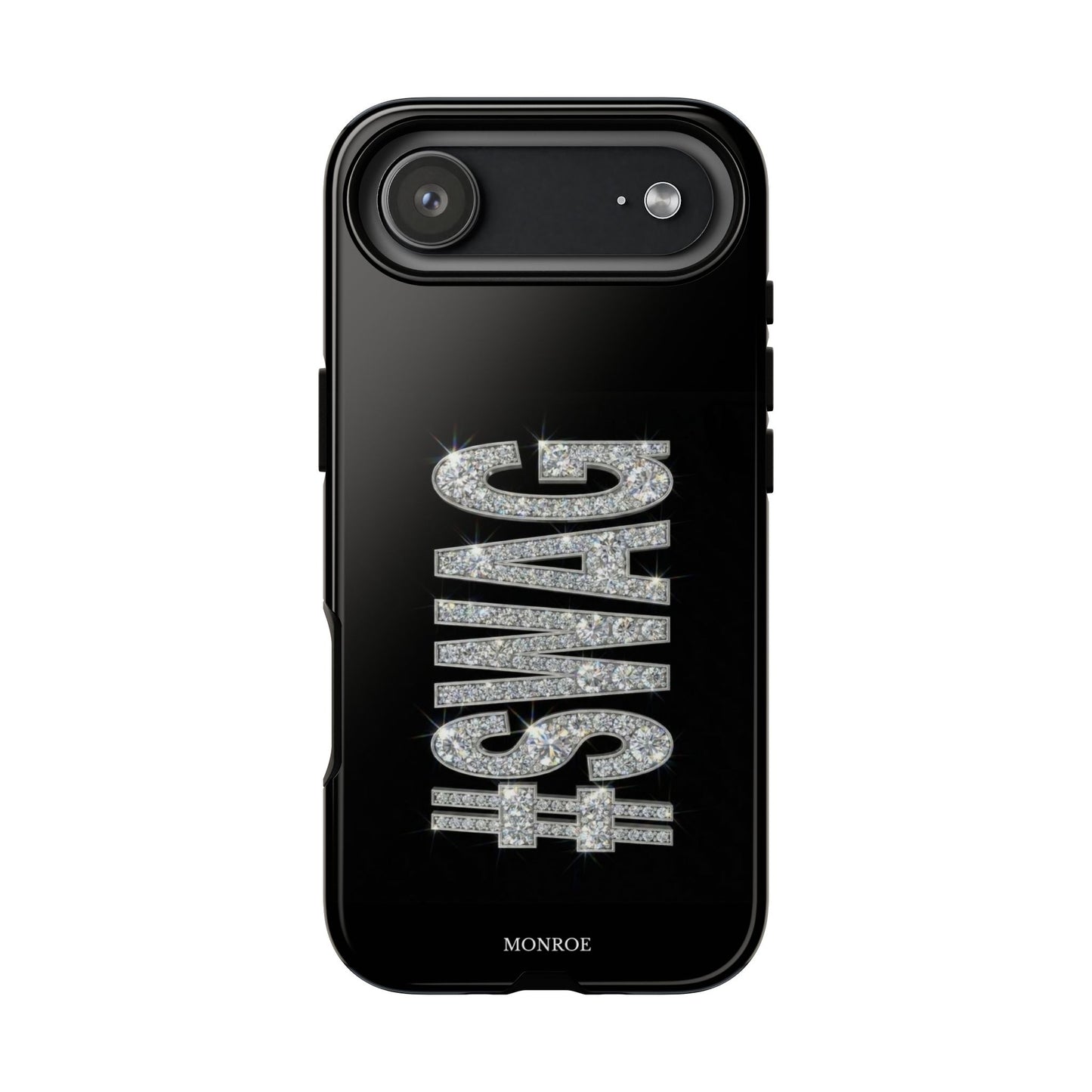“#SWAG” Black Bling Tough Case