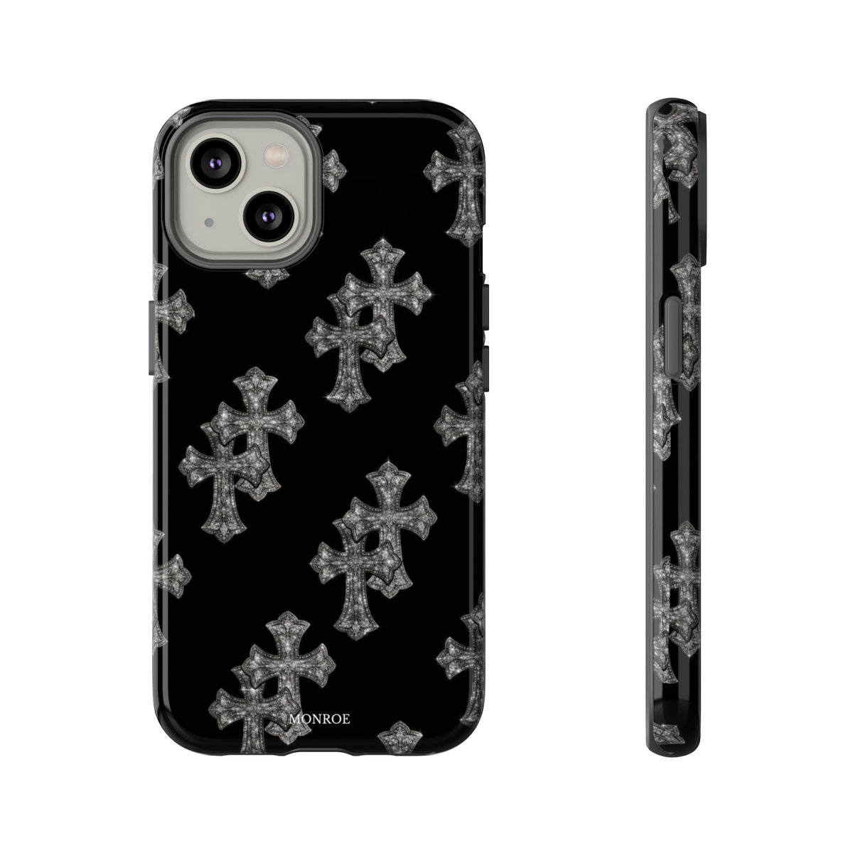 Black Crystal Cross Tough Case