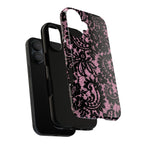 Pink Lace Pattern Tough Phone Case