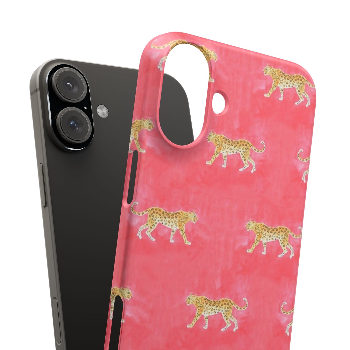 Pink Watercolor Leopard Case