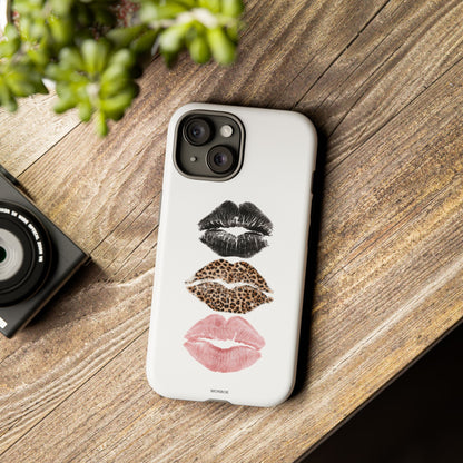 Leopard Glam Lip Tough Case