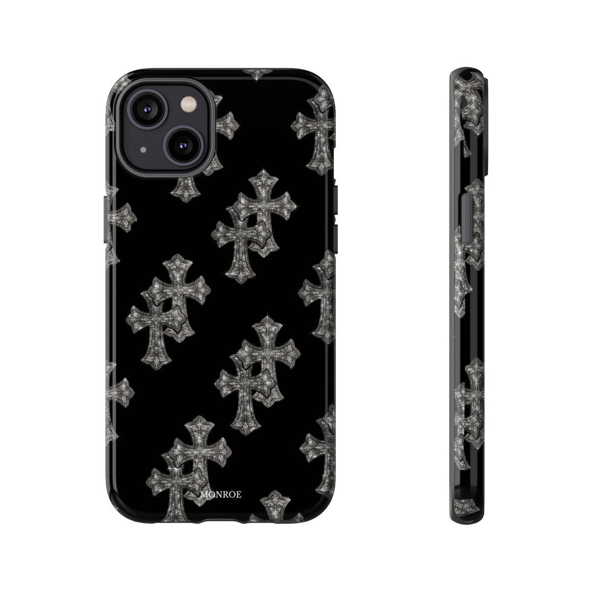 Black Crystal Cross Tough Case