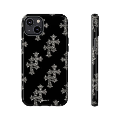 Black Crystal Cross Tough Case