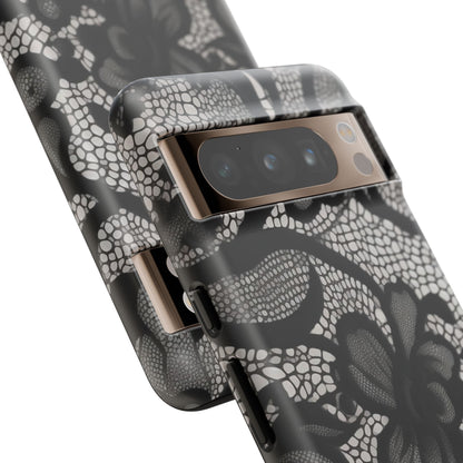Black Floral Vintage Case