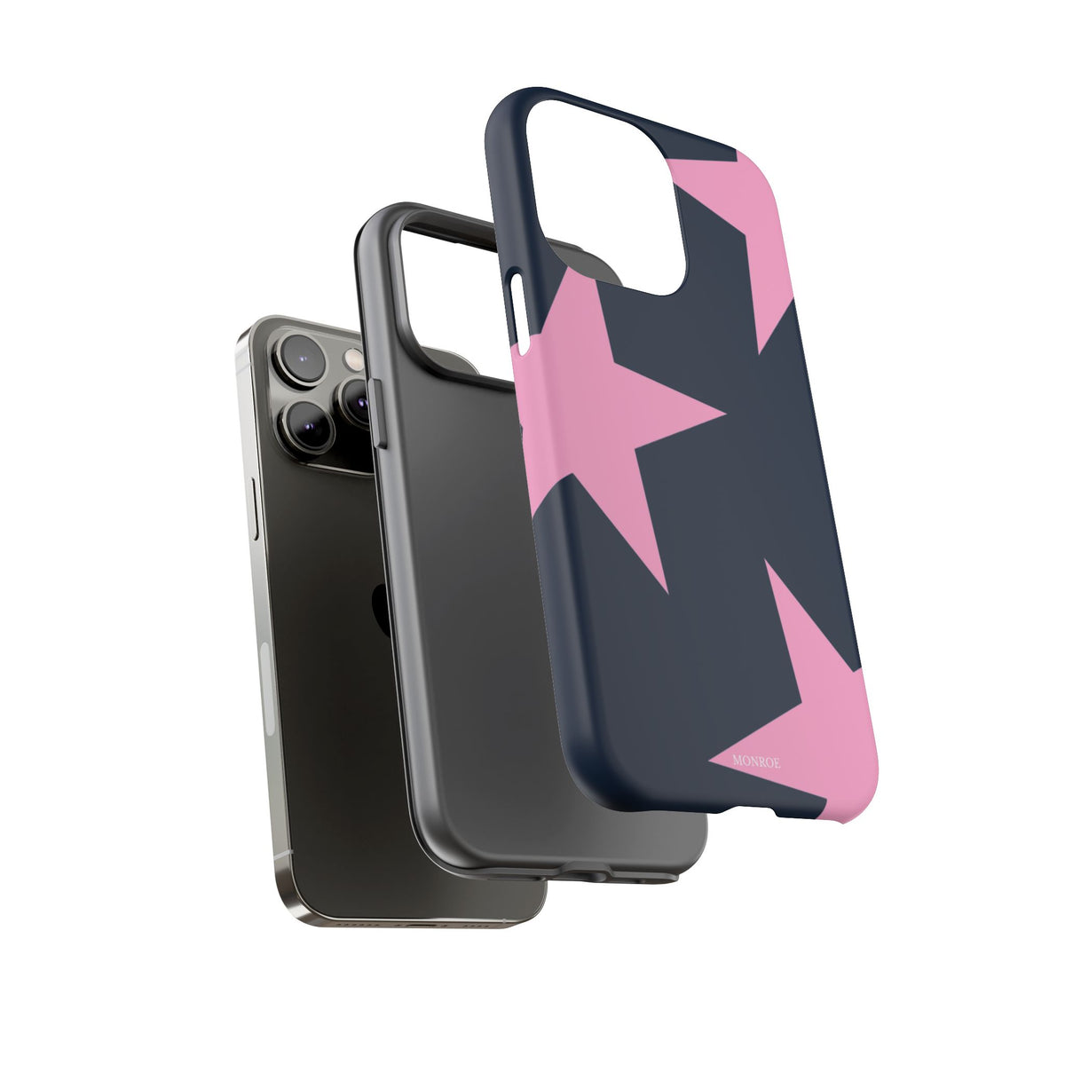 Navy & Pink Star Tough Cover